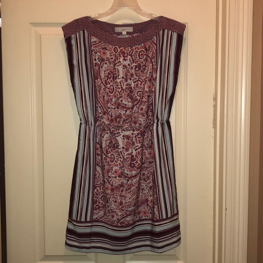 Paisley printed dress